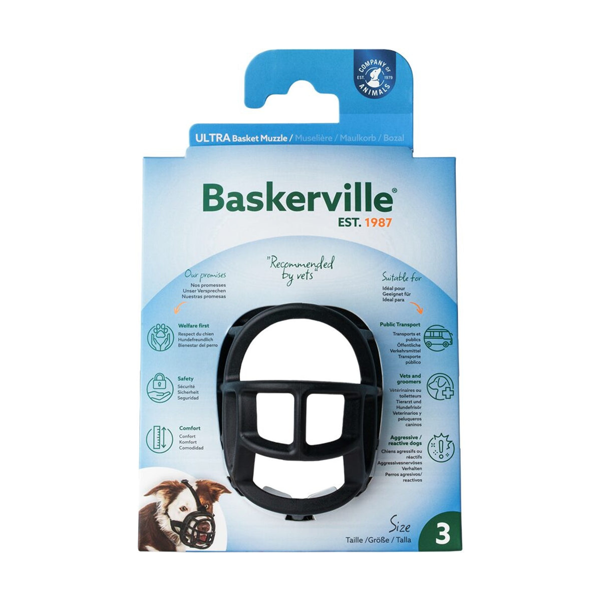COMPANY OF ANIMALS Baskerville Ultra – Muselière panier pour chien – photo 2