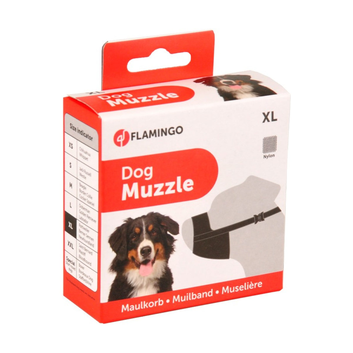 FLAMINGO Muselière Ned – Muselière en nylon réglable pour chien – photo 6