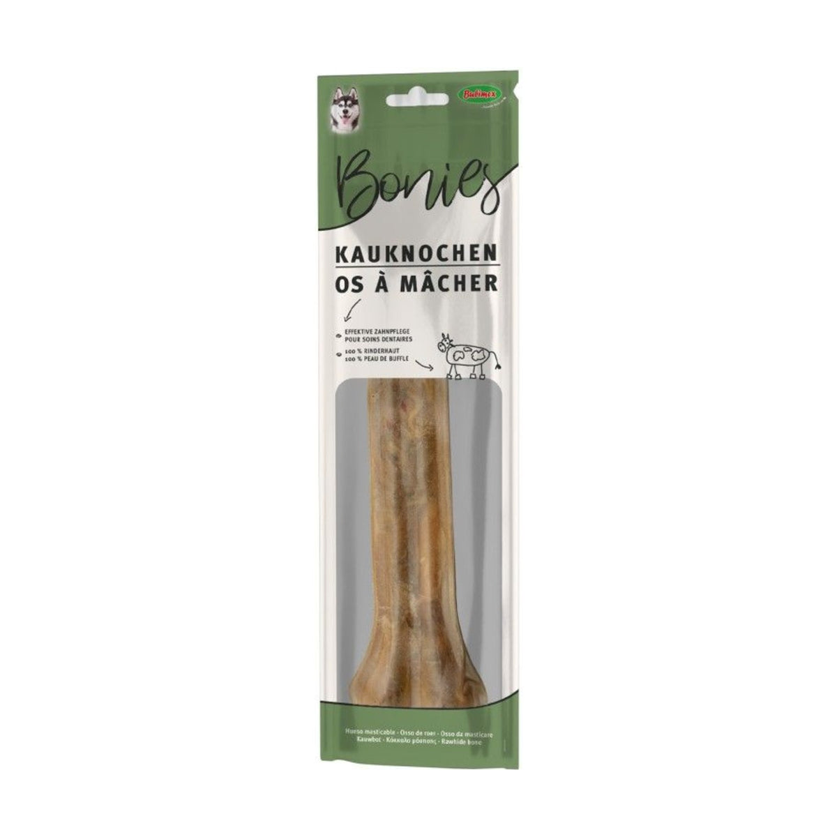 BUBIMEX Os à mâcher en cuir – Friandise naturelle pour chien (8 à 32 cm) – photo 2