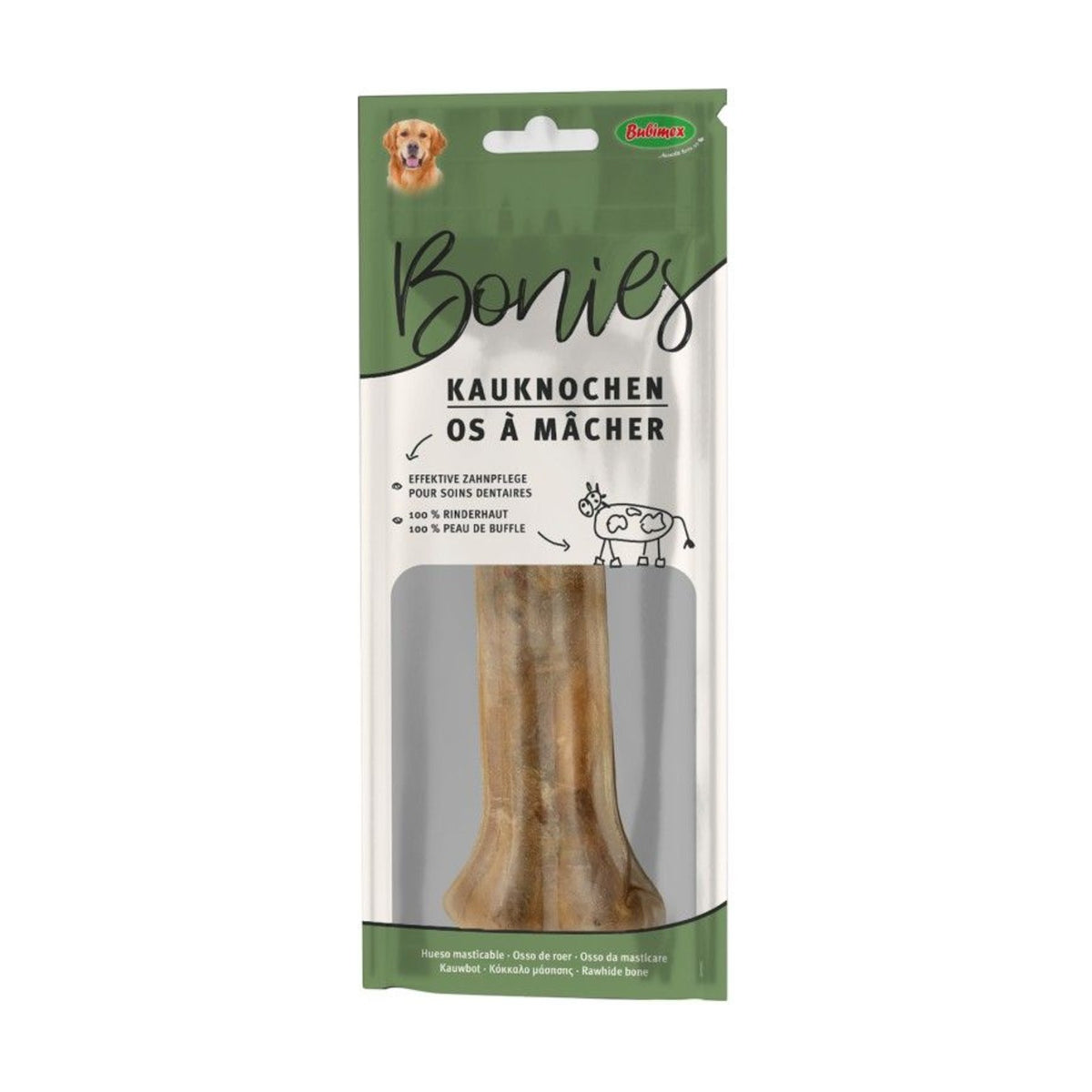BUBIMEX Os à mâcher en cuir – Friandise naturelle pour chien (8 à 32 cm) – photo 3