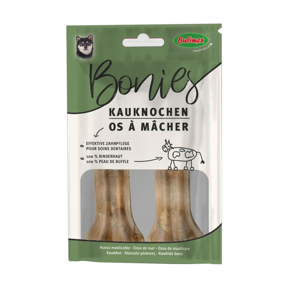BUBIMEX Os à mâcher en cuir – Friandise naturelle pour chien (8 à 32 cm) – photo 5