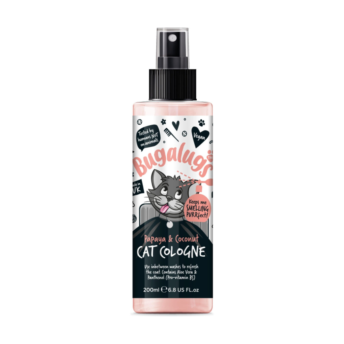 BUGALUGS Parfum Chat Papaye & Coco – Eau de Cologne pour chat – photo 1