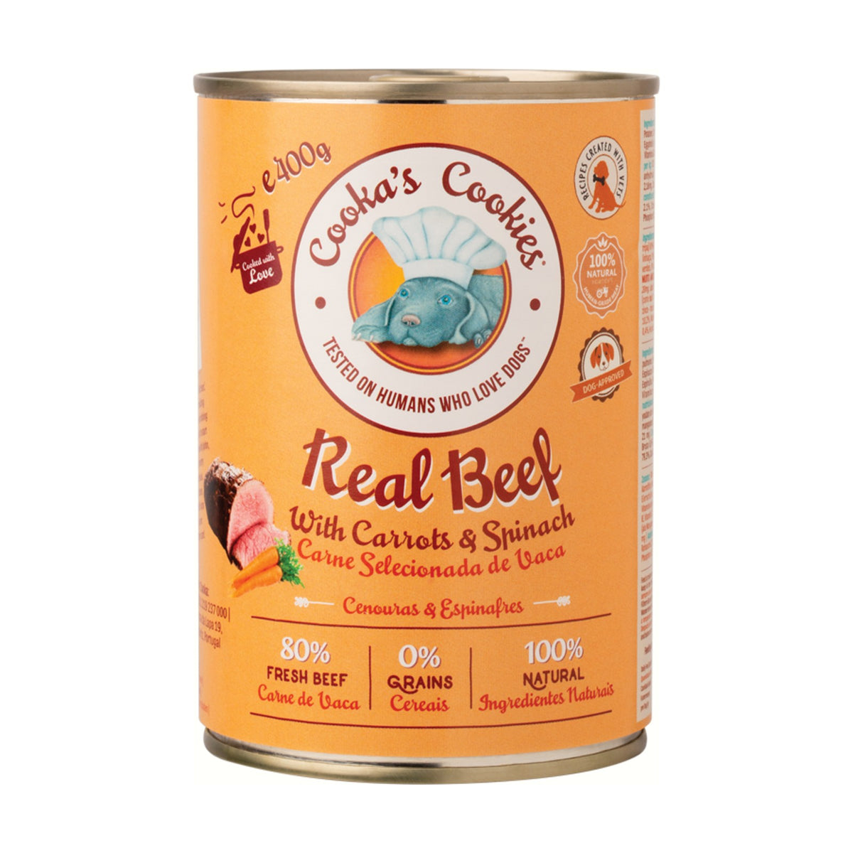 COOKA'S COOKIES Pâtée Bœuf – Pâtée pour chien bœuf, légumes et épinards – photo 1