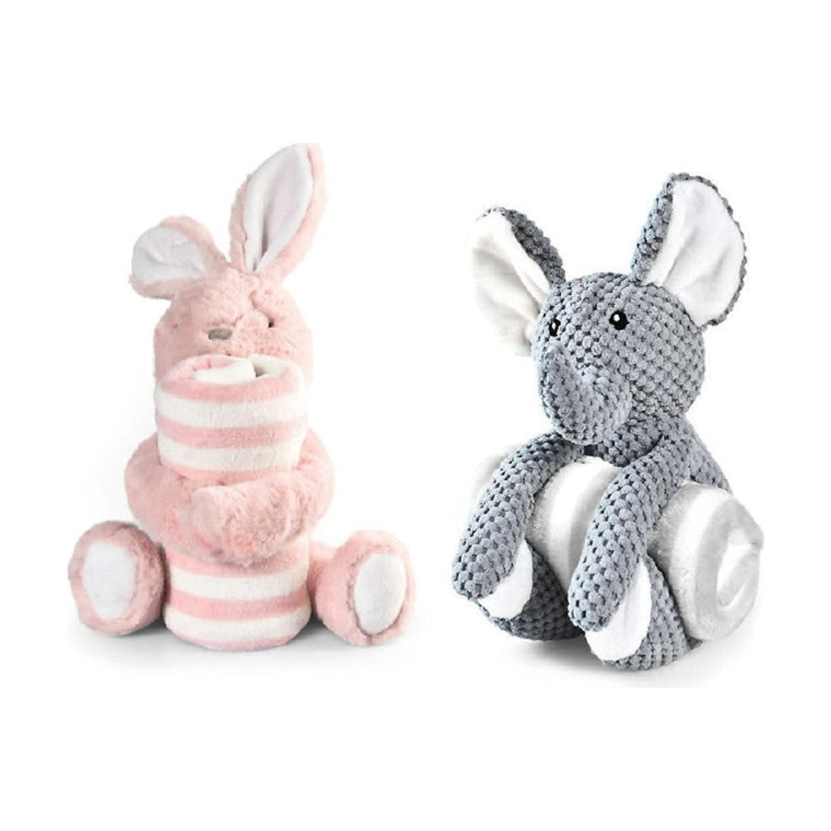 OHANA Peluche 2 en 1 avec plaid – Lapin ou éléphant pour chien – photo 1
