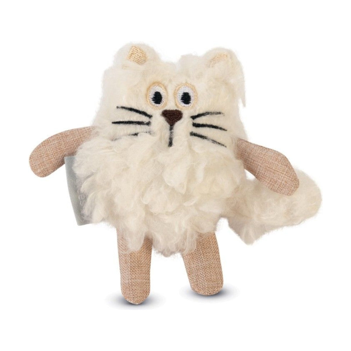 BEEZTEES Peluche chat blanc – Jouet doux pour chat – photo 1
