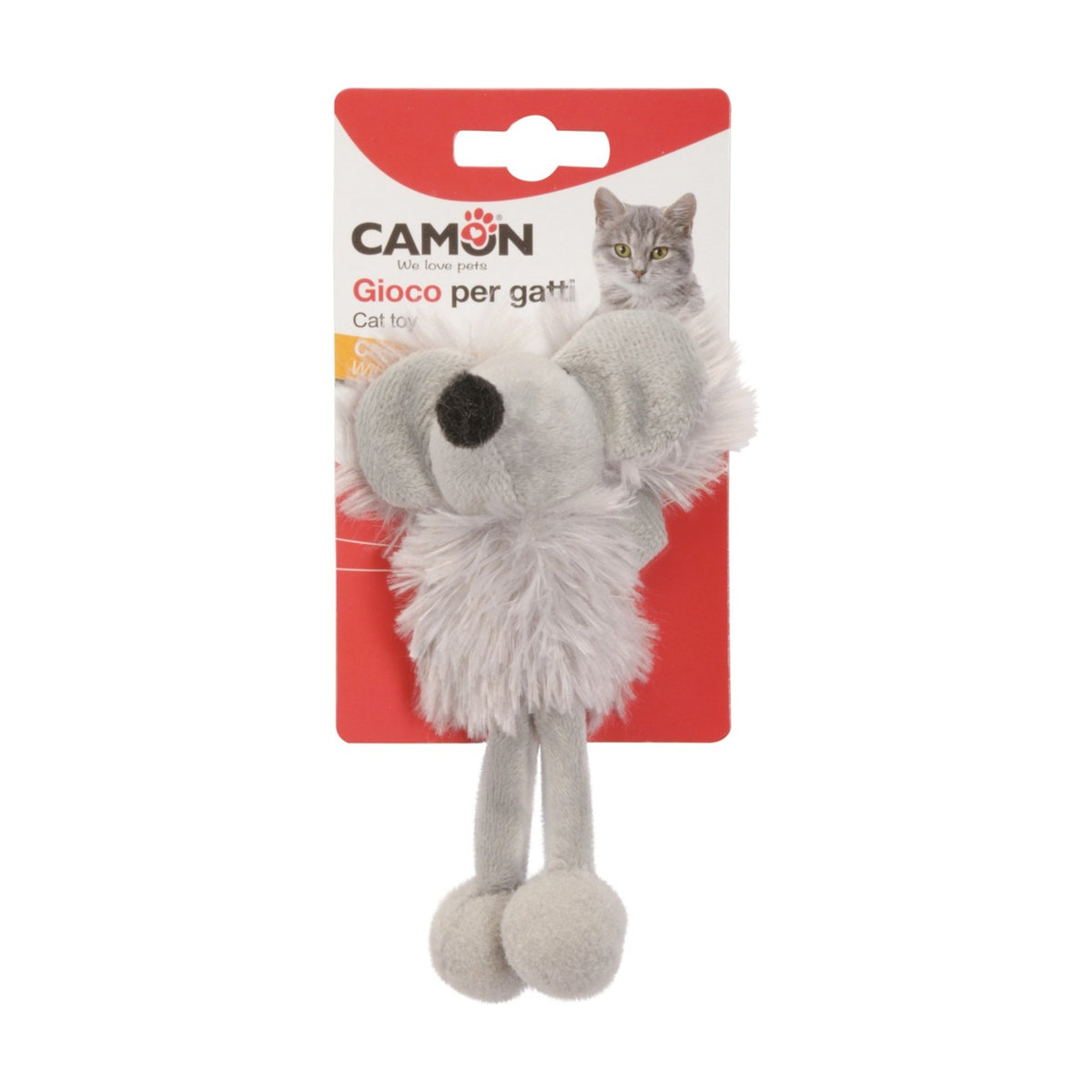 CAMON Souris grandes oreilles – Peluche à l'herbe à chat – photo 2