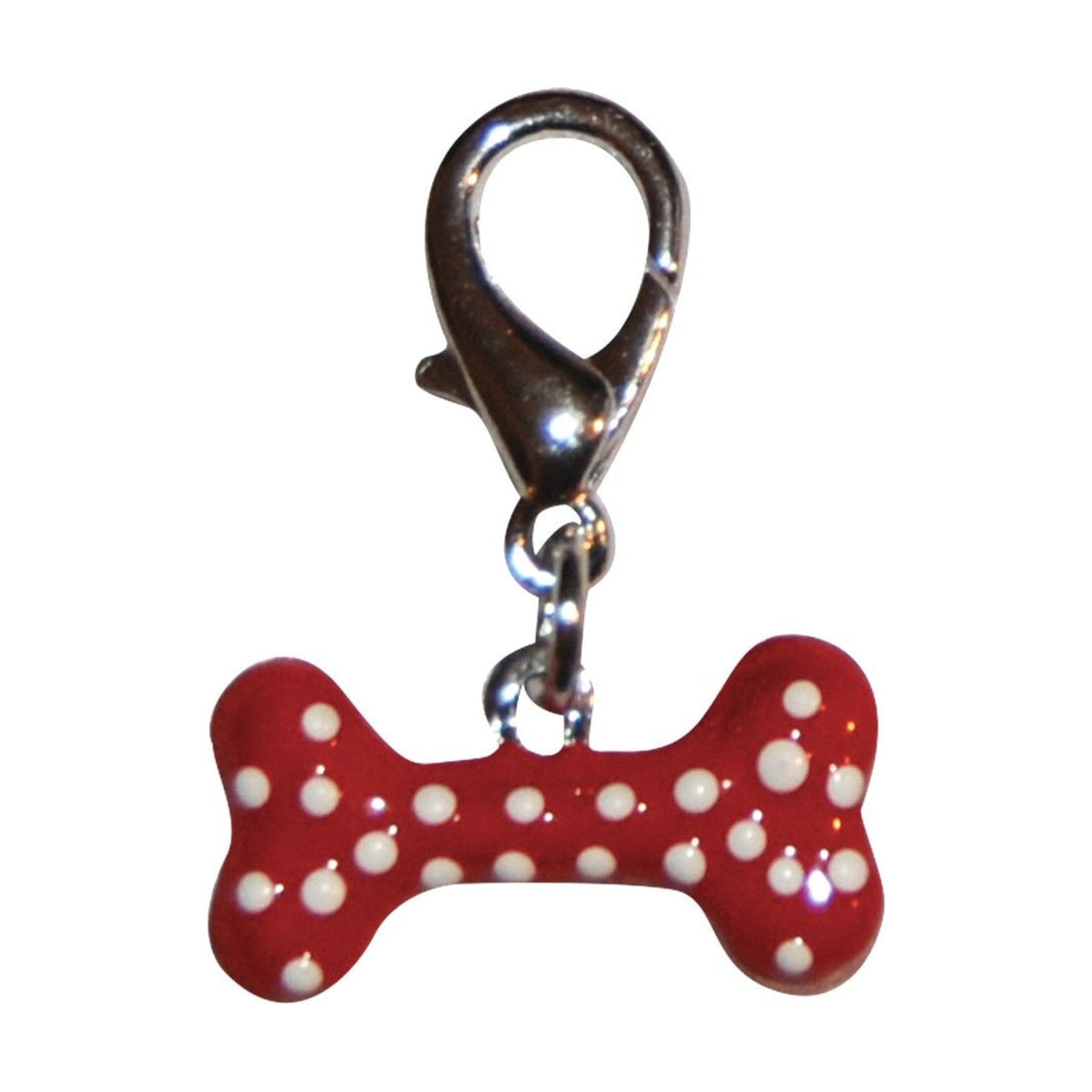 Pendentif os en émail à pois pour collier de chien et chat – photo 2
