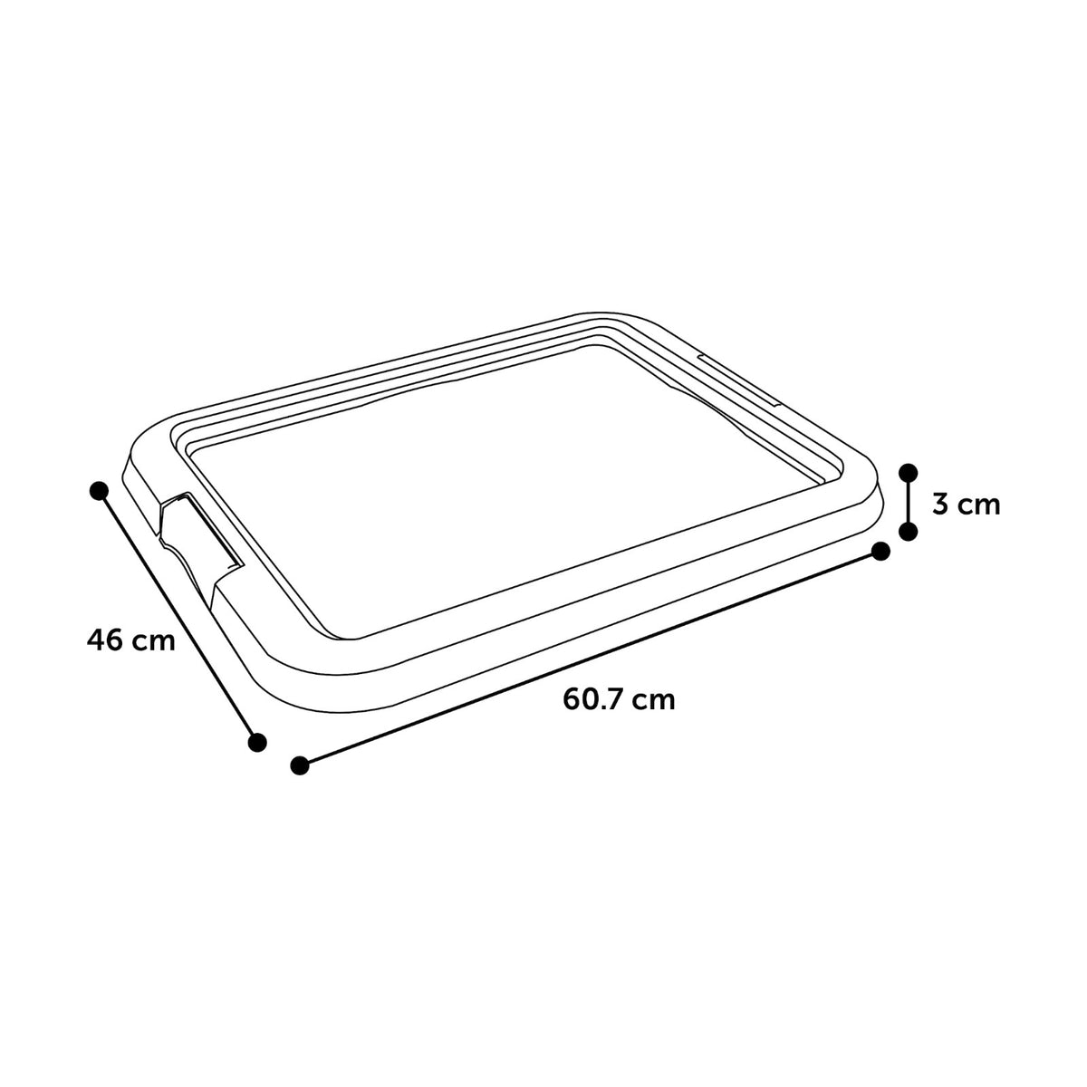 FLAMINGO Plateau d'éducation propreté – Support pour tapis éducateurs chiot – photo 4