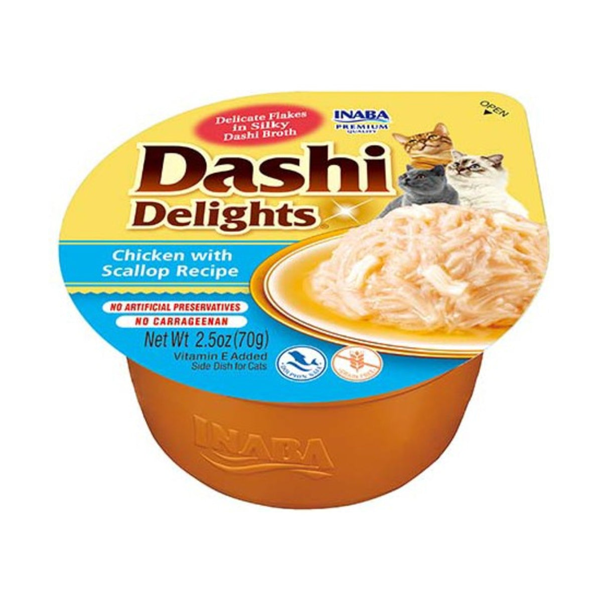INABA Dashi Delights – Pot pour chat, poulet effiloché en bouillon (70 g) – photo 5