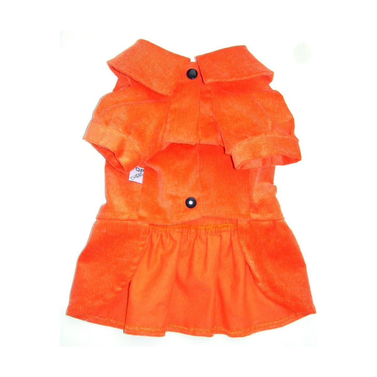 Robe en velours orange