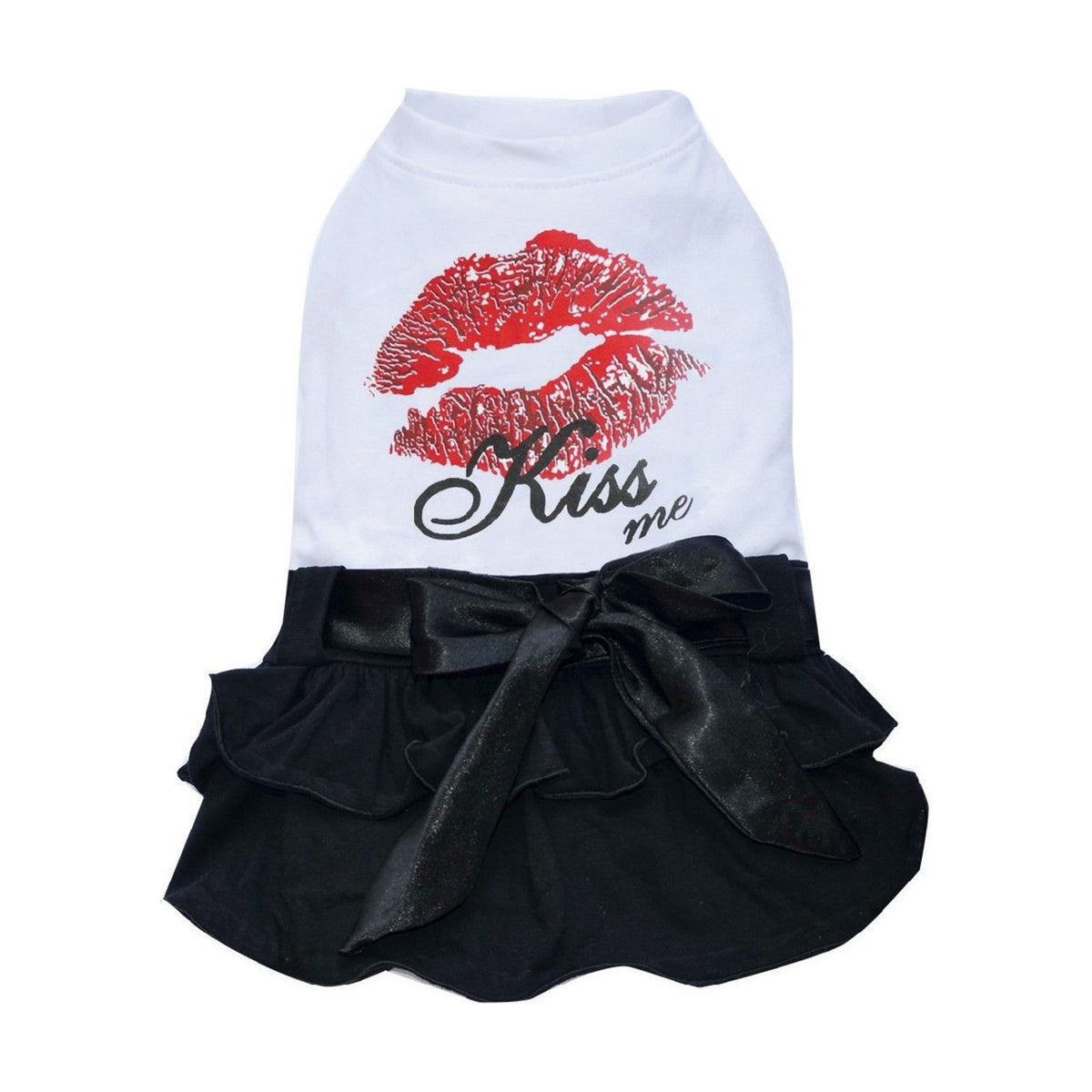 Robe Kiss Me blanc/noir