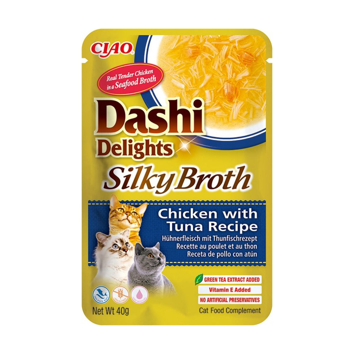 INABA Dashi Delights Silky Broth – Bouillon pour chat au poulet (40 g) – photo 2