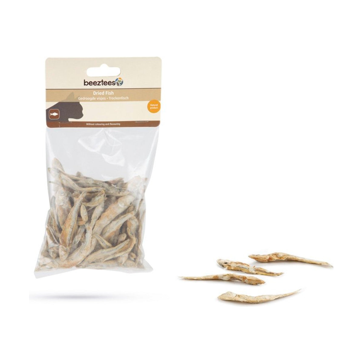 BEEZTEES Poissons séchés – Friandises naturelles pour chat 100 g – photo 2