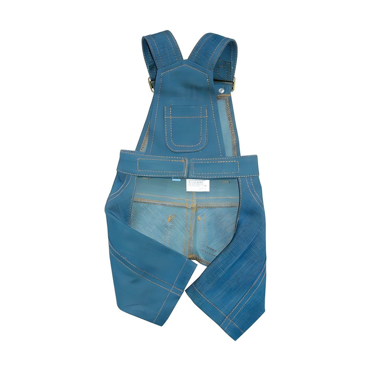 Salopette en jean – Salopette à poches et ceinture pour très petit chien – photo 2