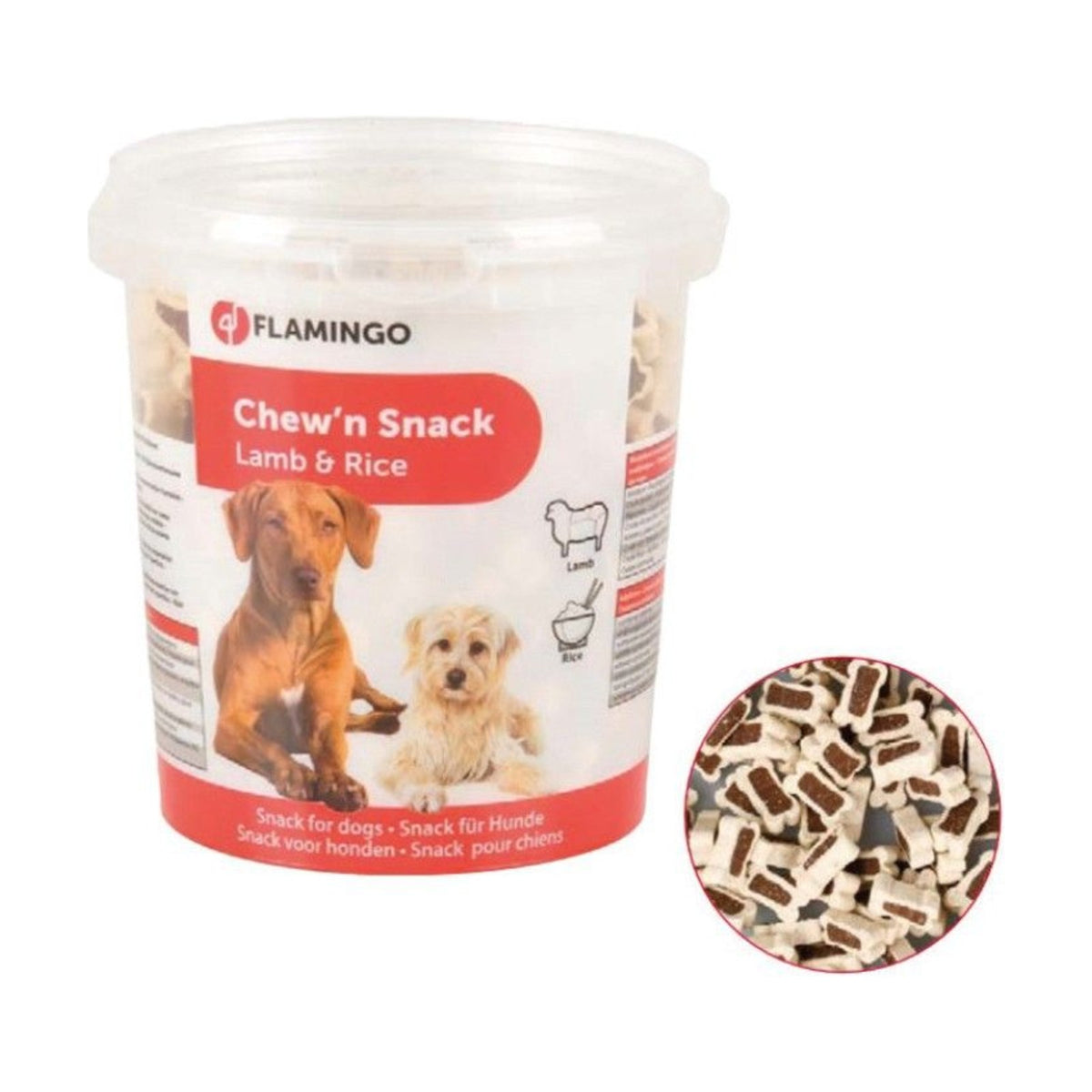 Seau de biscuits agneau et riz DELISNACKS