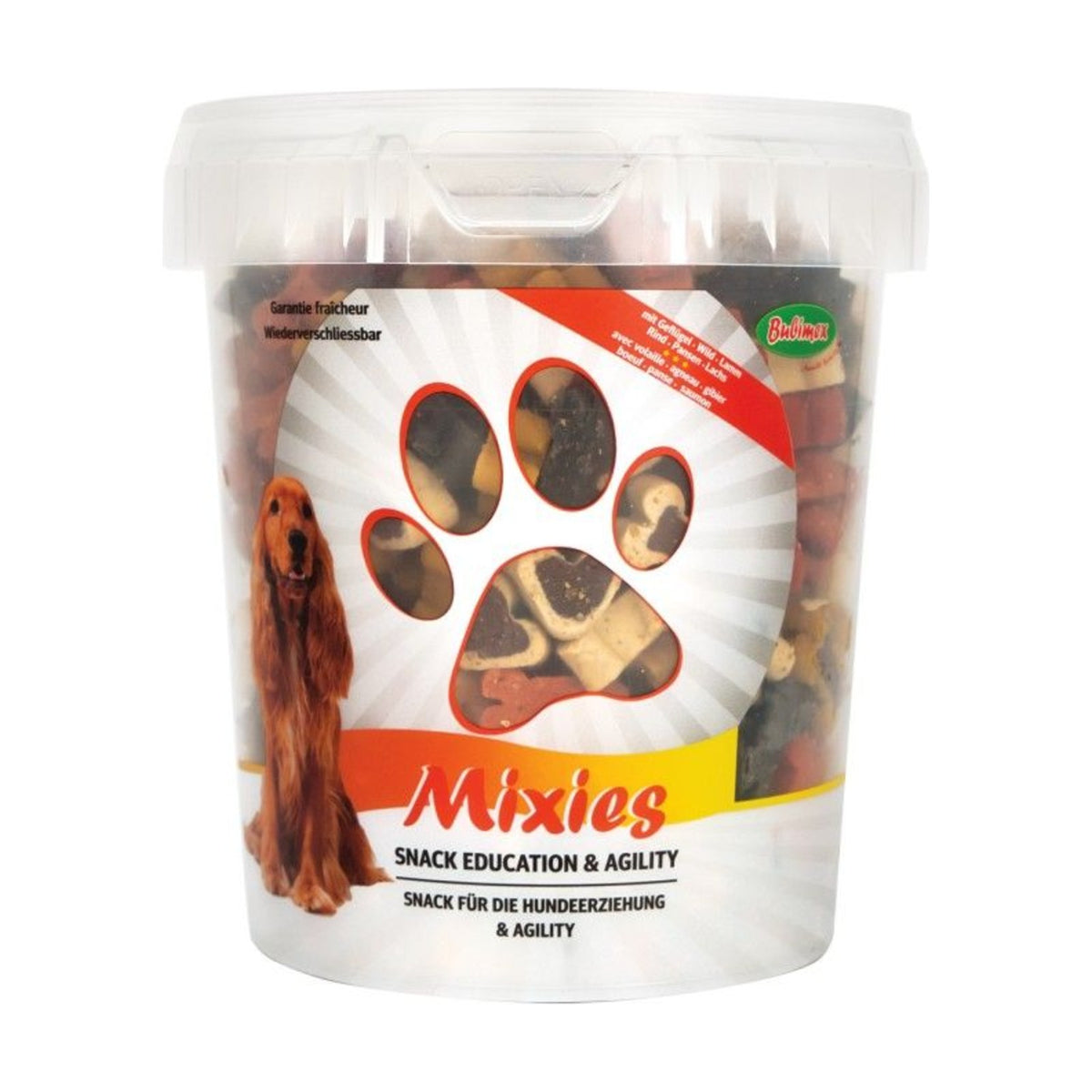 BUBIMEX Bubi Snack Mixies – Seau de friandises semi-humides pour chien 500 g – photo 1