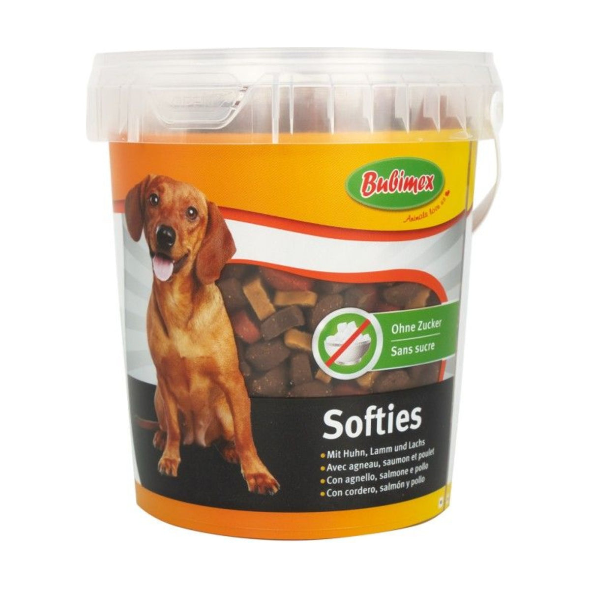 BUBIMEX Bubi Snack Softies – Seau de friandises semi-humides pour chien 500 g – photo 1