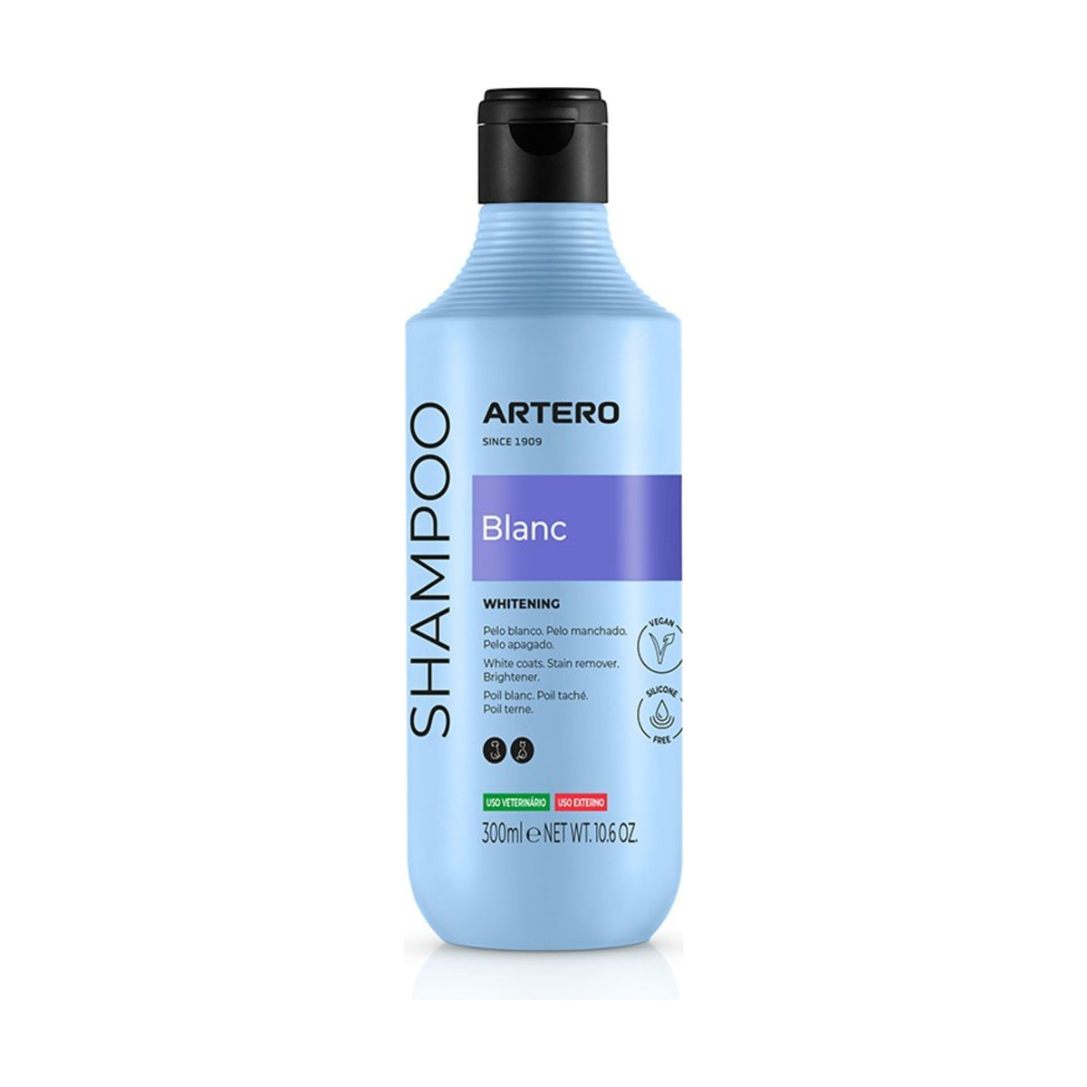 ARTERO Blanc – Shampoing raviveur de pelage blanc pour chien et chat – photo 1