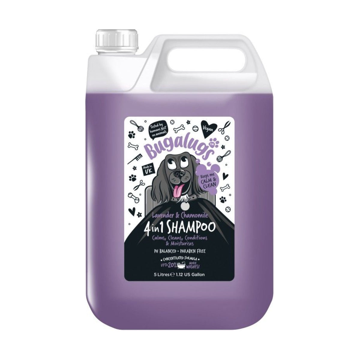 BUGALUGS 4 en 1 Lavande & Camomille – Shampoing apaisant pour chien – photo 3