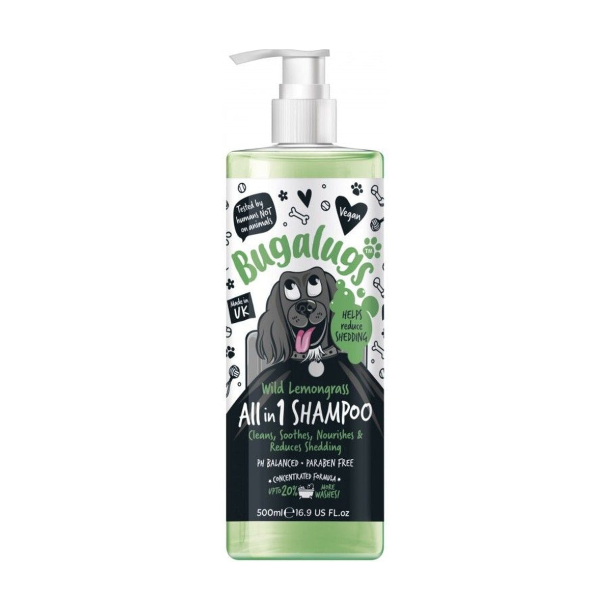 BUGALUGS All in 1 Wild Lemongrass – Shampoing chien anti-perte de poils – photo 2