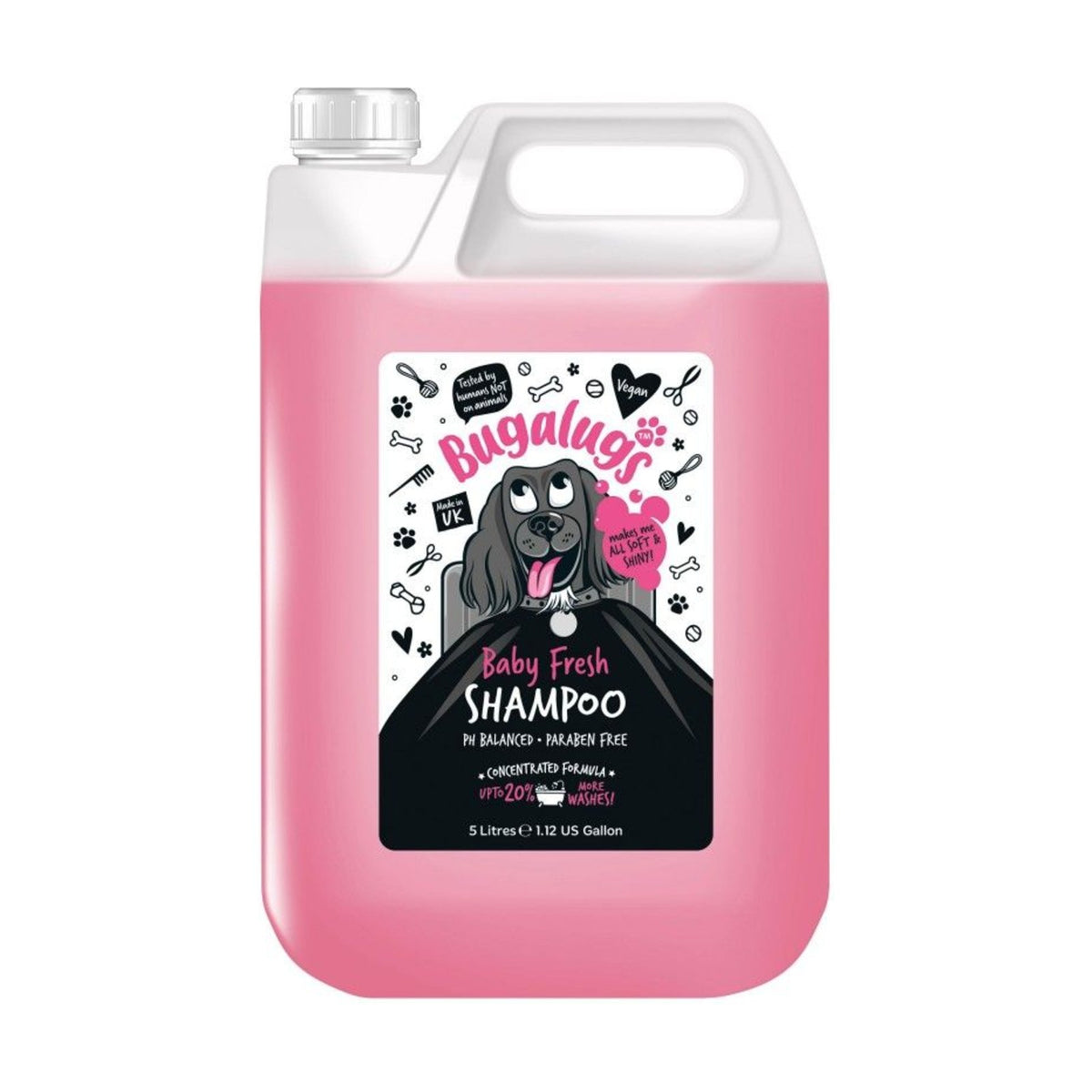 BUGALUGS Baby Fresh – Shampoing doux pour chien parfum talc – photo 3