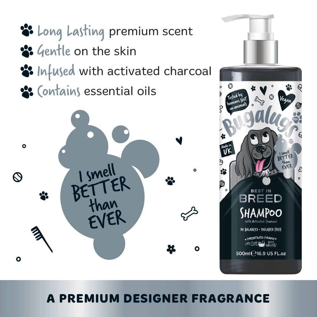 BUGALUGS Best in Breed – Shampoing au charbon actif pour chien – photo 4