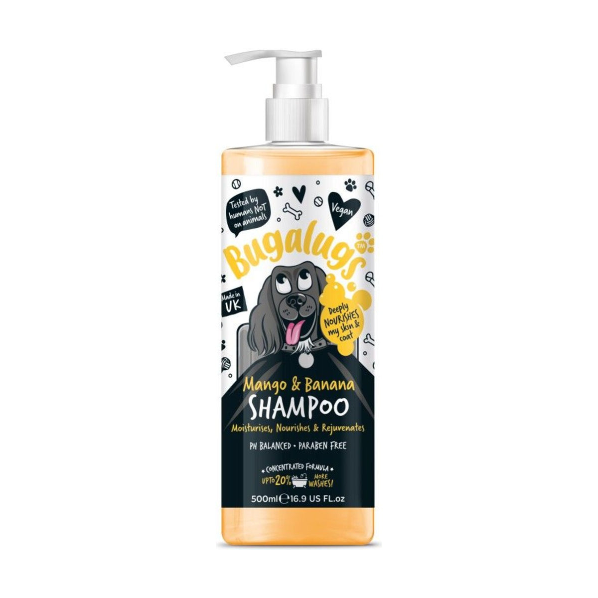 BUGALUGS Mangue & Banane – Shampoing nourrissant pour chien – photo 2