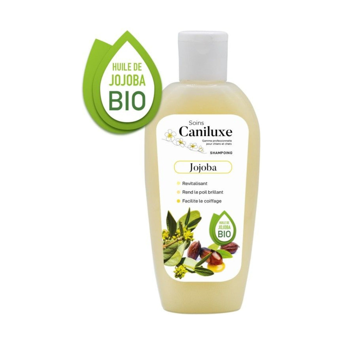 CANILUXE Jojoba – Shampoing nourrissant pour chien et chat à poil long – photo 1