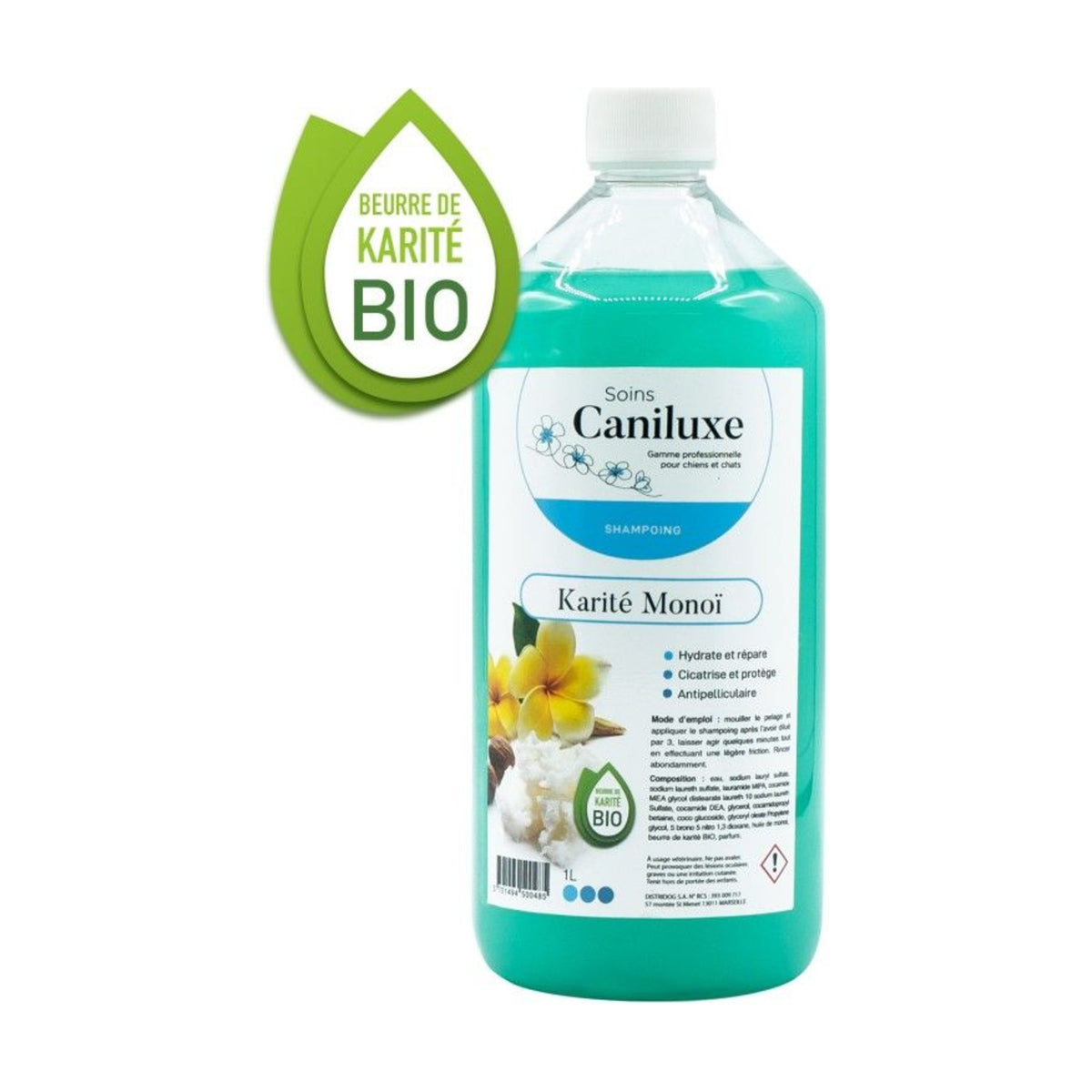 CANILUXE Karité Monoï – Shampoing pour chien et chat au poil sec – photo 2