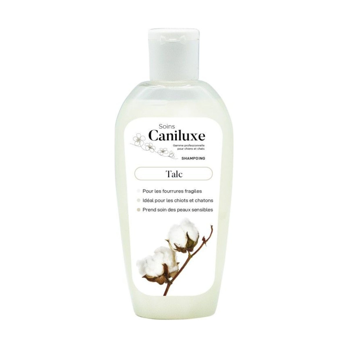 CANILUXE Talc – Shampoing nourrissant pour chien et chat tous poils – photo 1