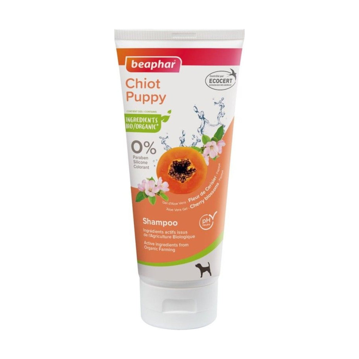Beaphar Shampoing Chiot Bio – Shampoing doux labellisé Ecocert pour chiot – photo 1
