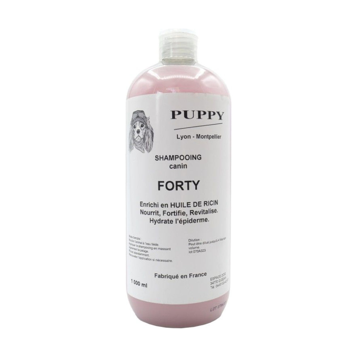PUPPY Forty – Shampoing fortifiant pour chien et chat à l'huile de ricin – photo 2