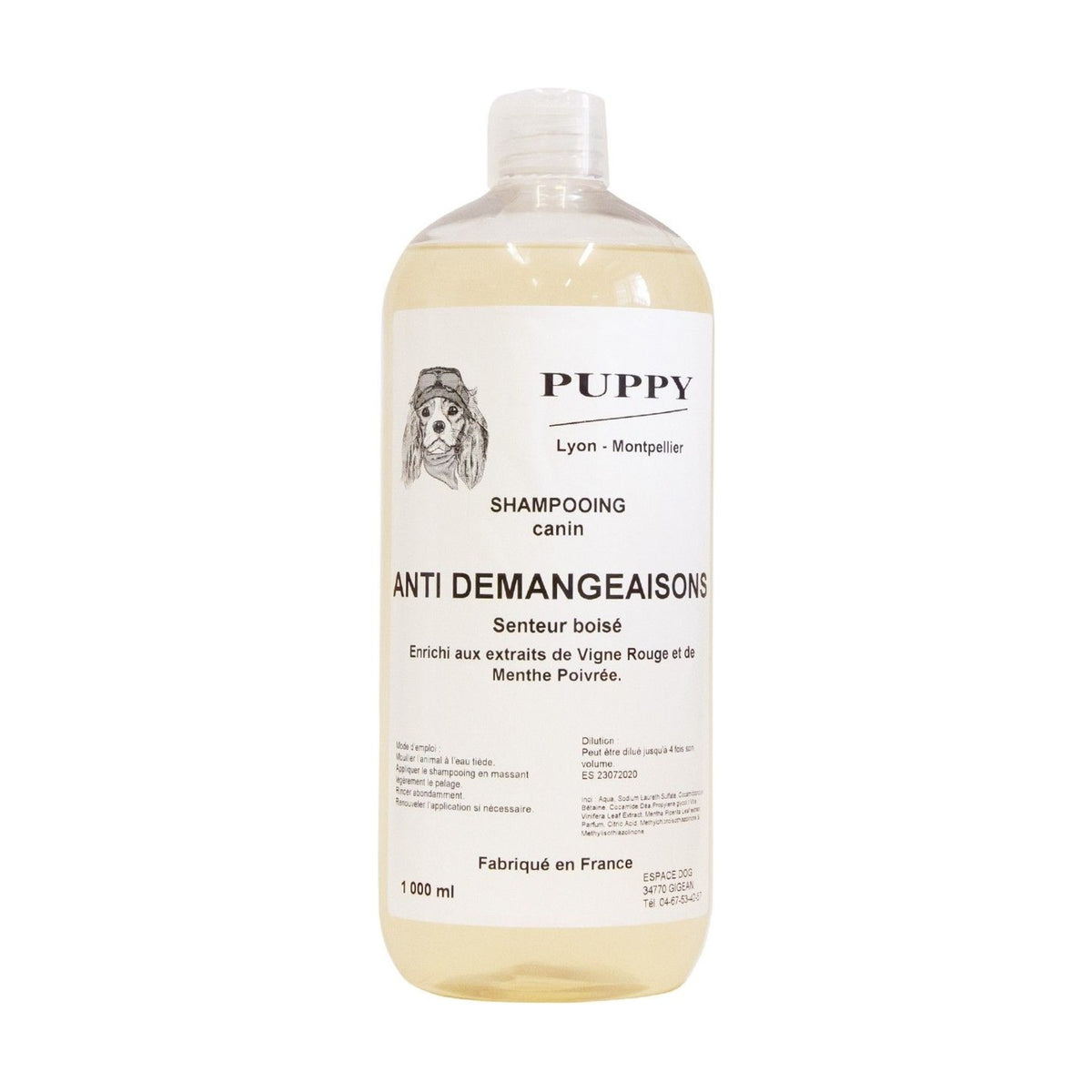 PUPPY Anti-démangeaisons – Shampoing apaisant pour chien et chat – photo 2