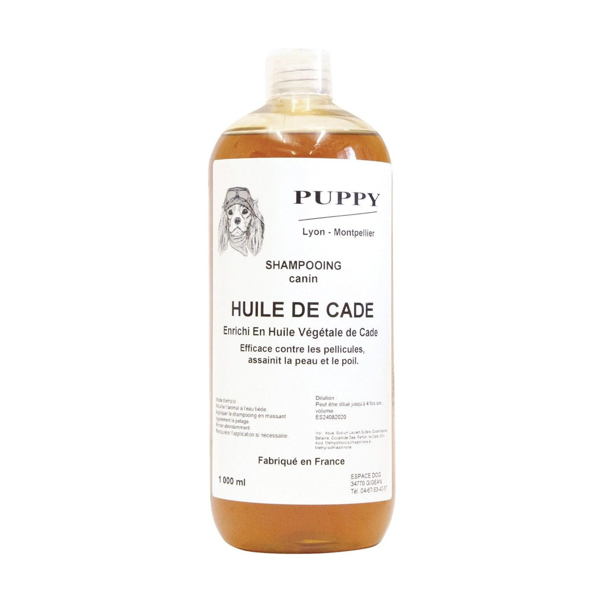 PUPPY Huile de Cade – Shampoing assainissant pour chien et chat – photo 2