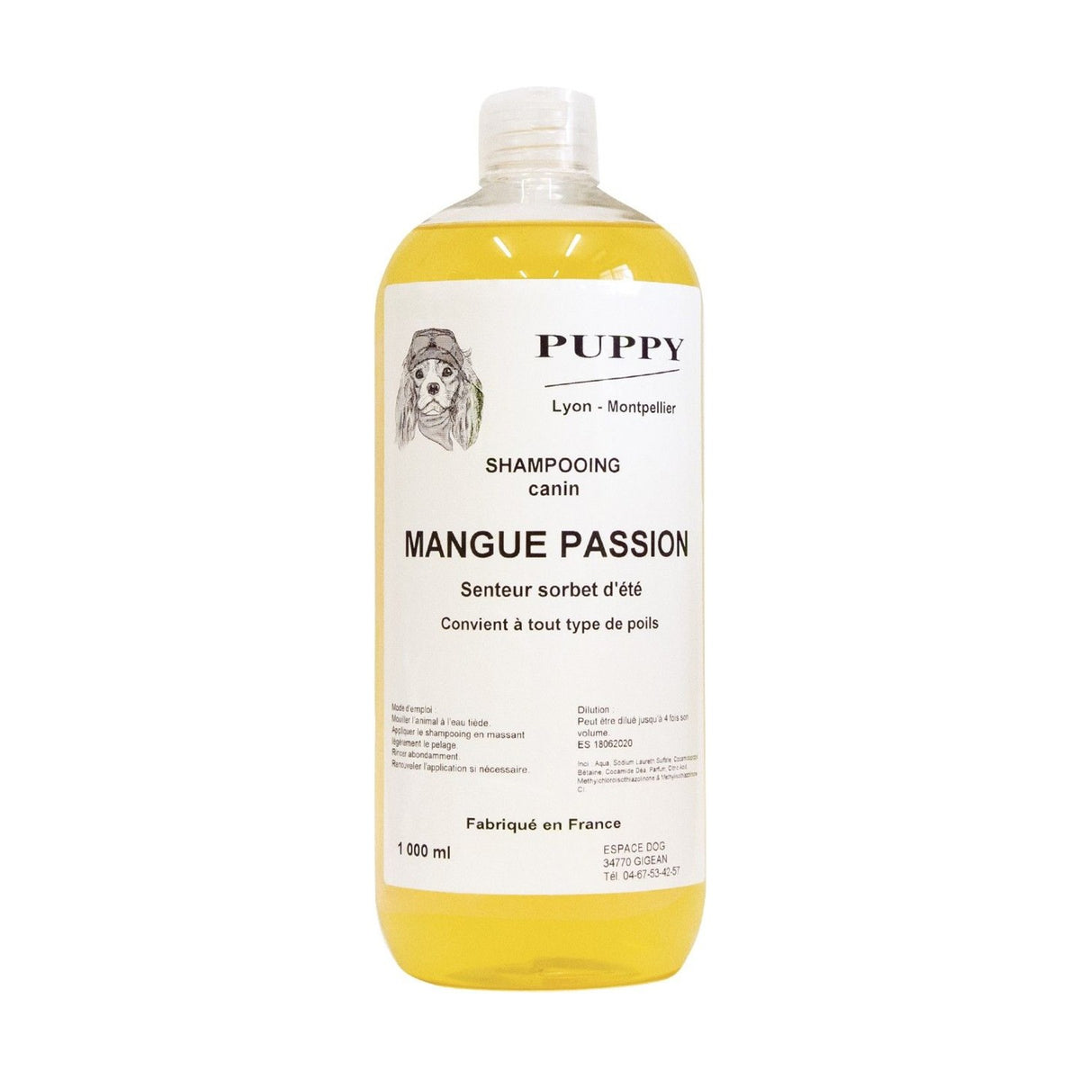 PUPPY Mangue Passion – Shampoing doux pour chien et chat senteur fruitée – photo 2