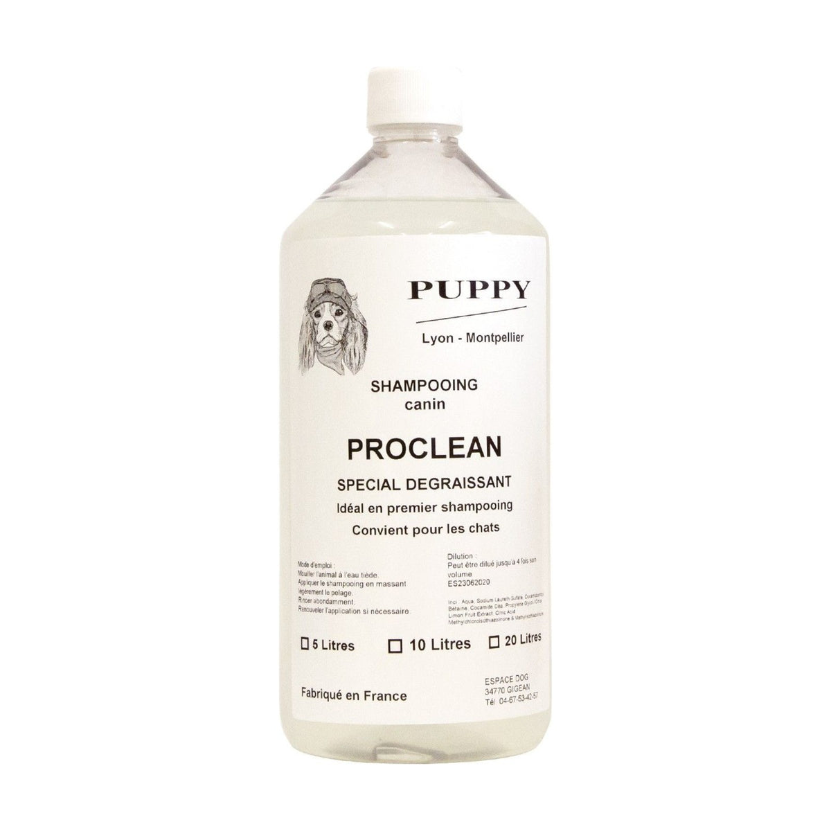 PUPPY Proclean – Shampoing dégraissant sans parfum pour chien et chat – photo 2