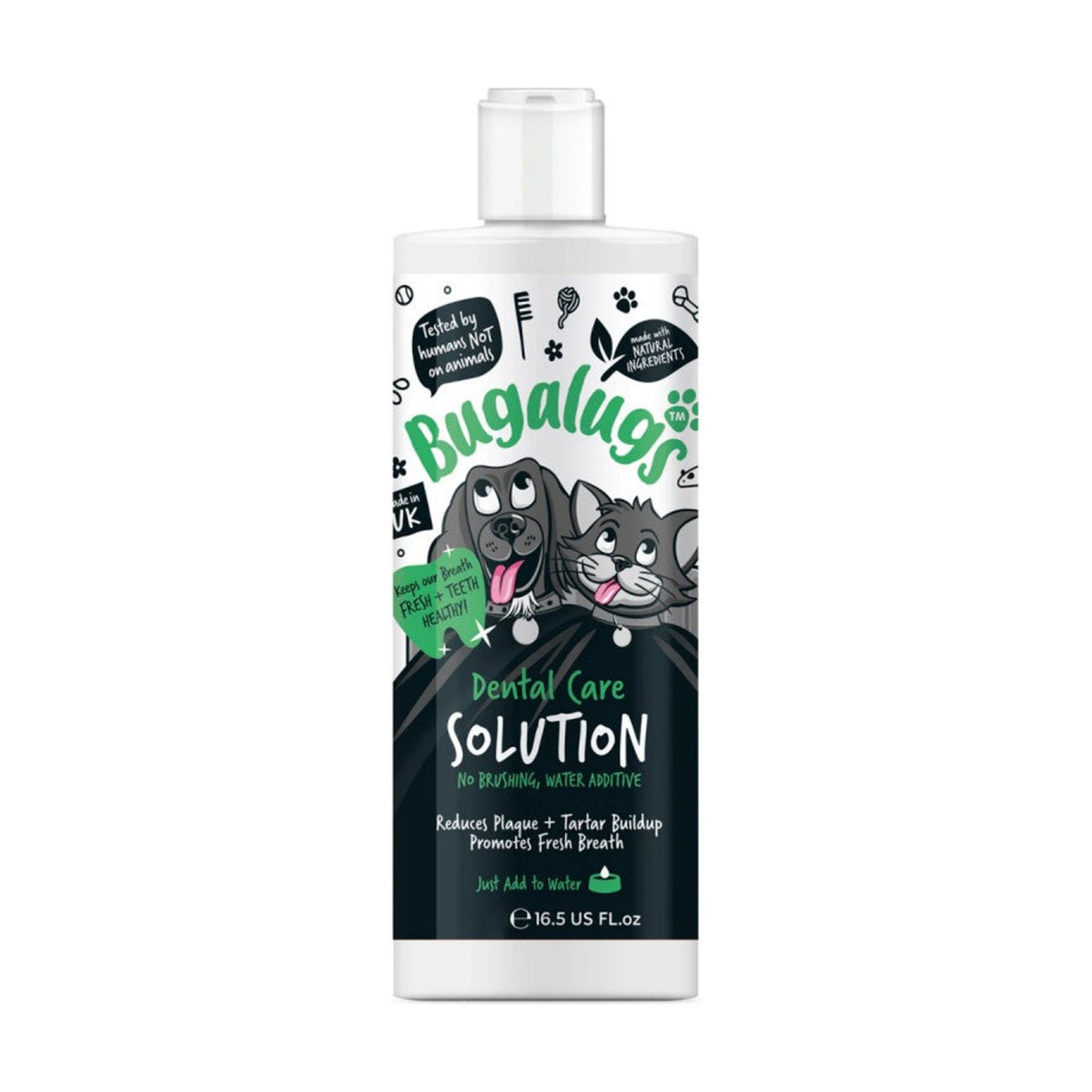 BUGALUGS Solution dentaire – Additif pour l'eau de boisson chien et chat – photo 1