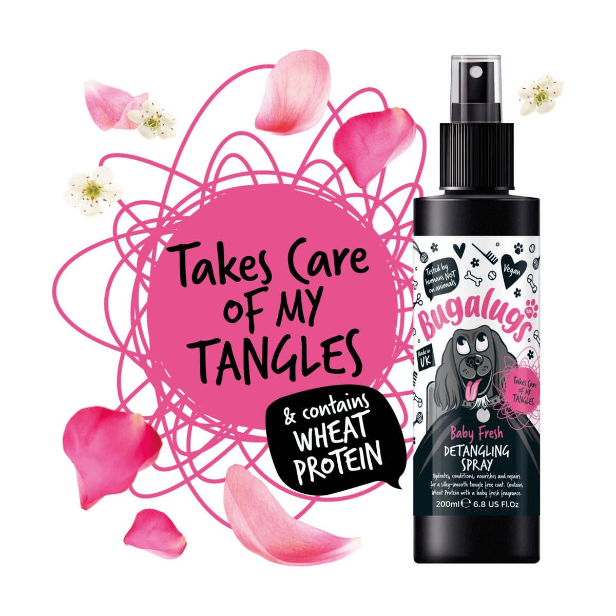 BUGALUGS Baby Fresh – Spray démêlant revitalisant pour chien – photo 2