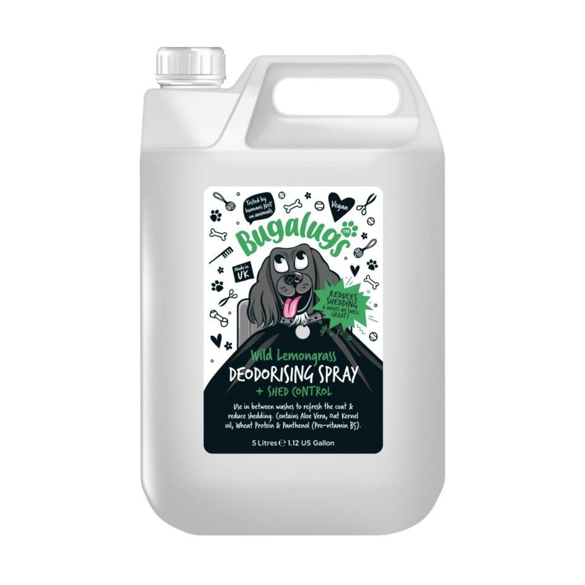 BUGALUGS Wild Lemongrass – Spray déodorant pour chien anti-perte de poils – photo 2