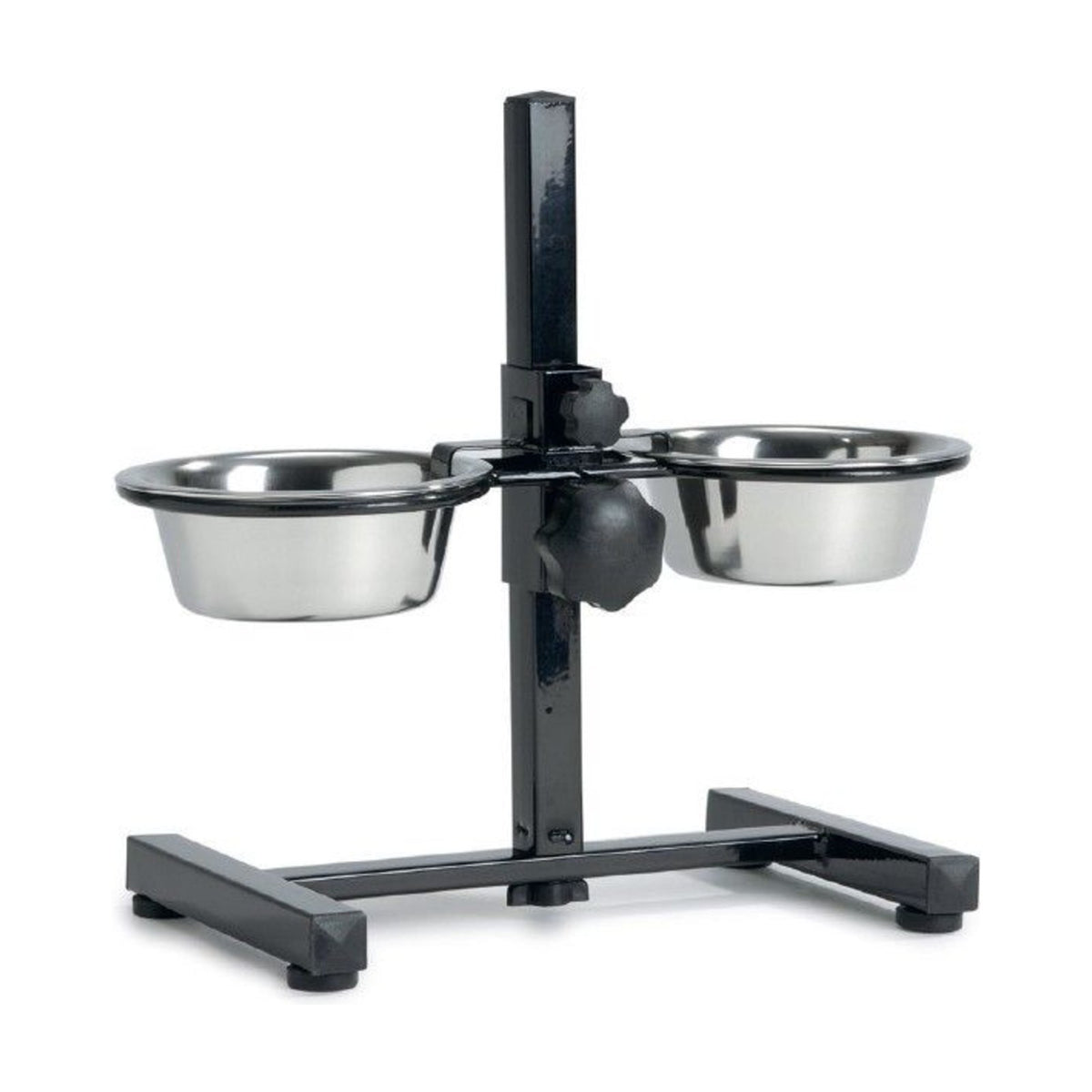 Support double avec gamelles en inox