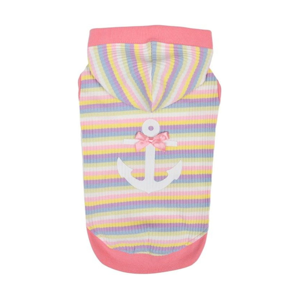 PINKAHOLIC Sweat à capuche Maire – Sweat rayé motif ancre pour chien – photo 2