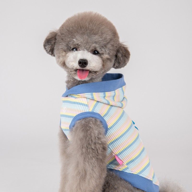 PINKAHOLIC Sweat à capuche Maire – Sweat rayé motif ancre pour chien – photo 7