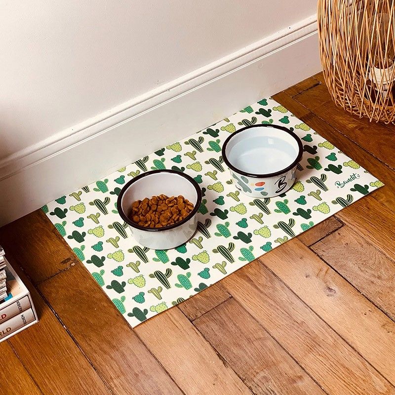 BANDIT Tapis de gamelle Aïe Love Cactus – Set de repas imprimé cactus – photo 1