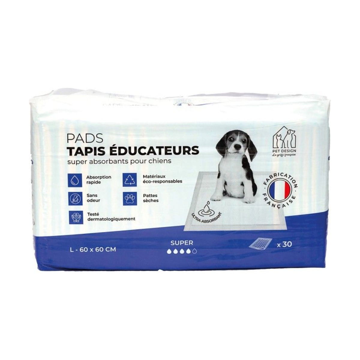 Tapis éducateur éco-responsable – Tapis absorbant pour chiot fabriqué en France – photo 1