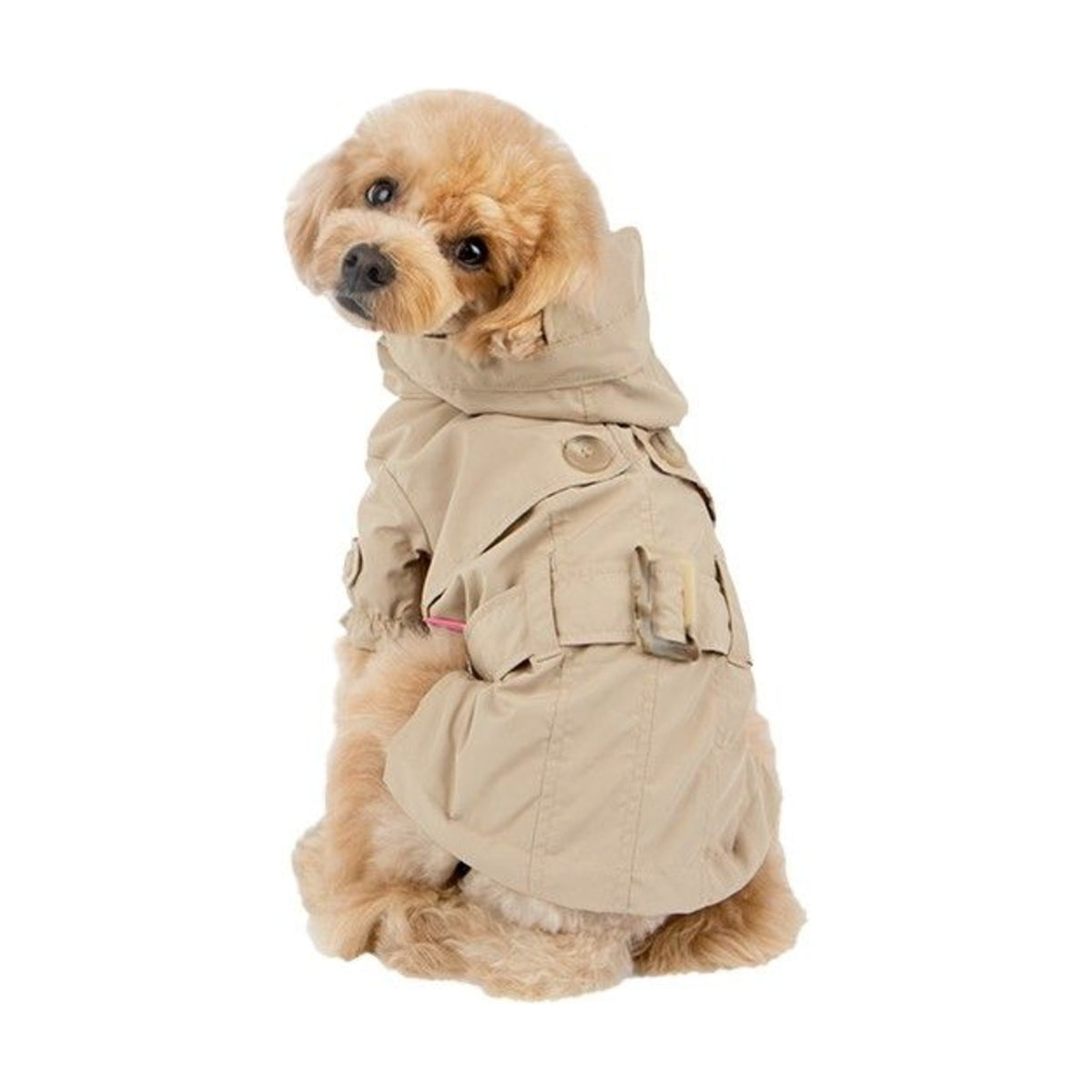 PINKAHOLIC Trench Claris – Trench-coat pour chien à fermeture scratch – photo 1
