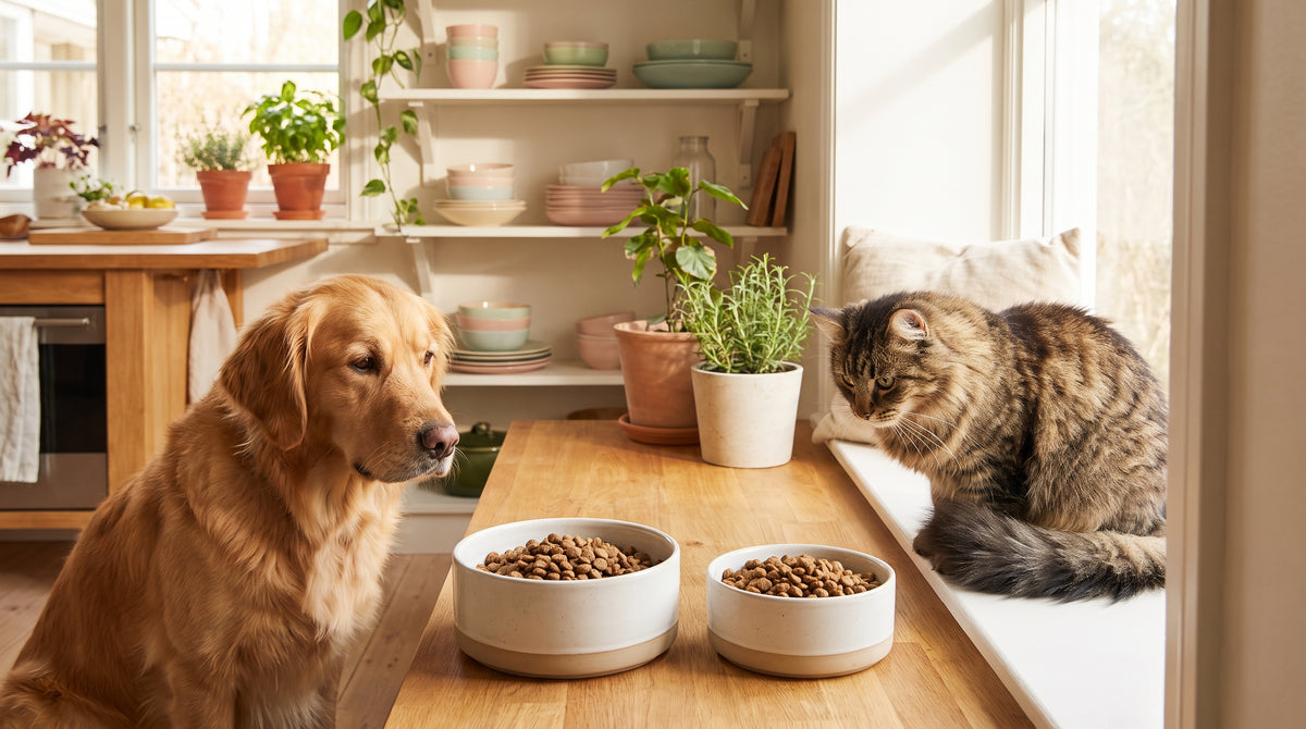 Transition alimentaire entre deux croquettes pour chien et chat