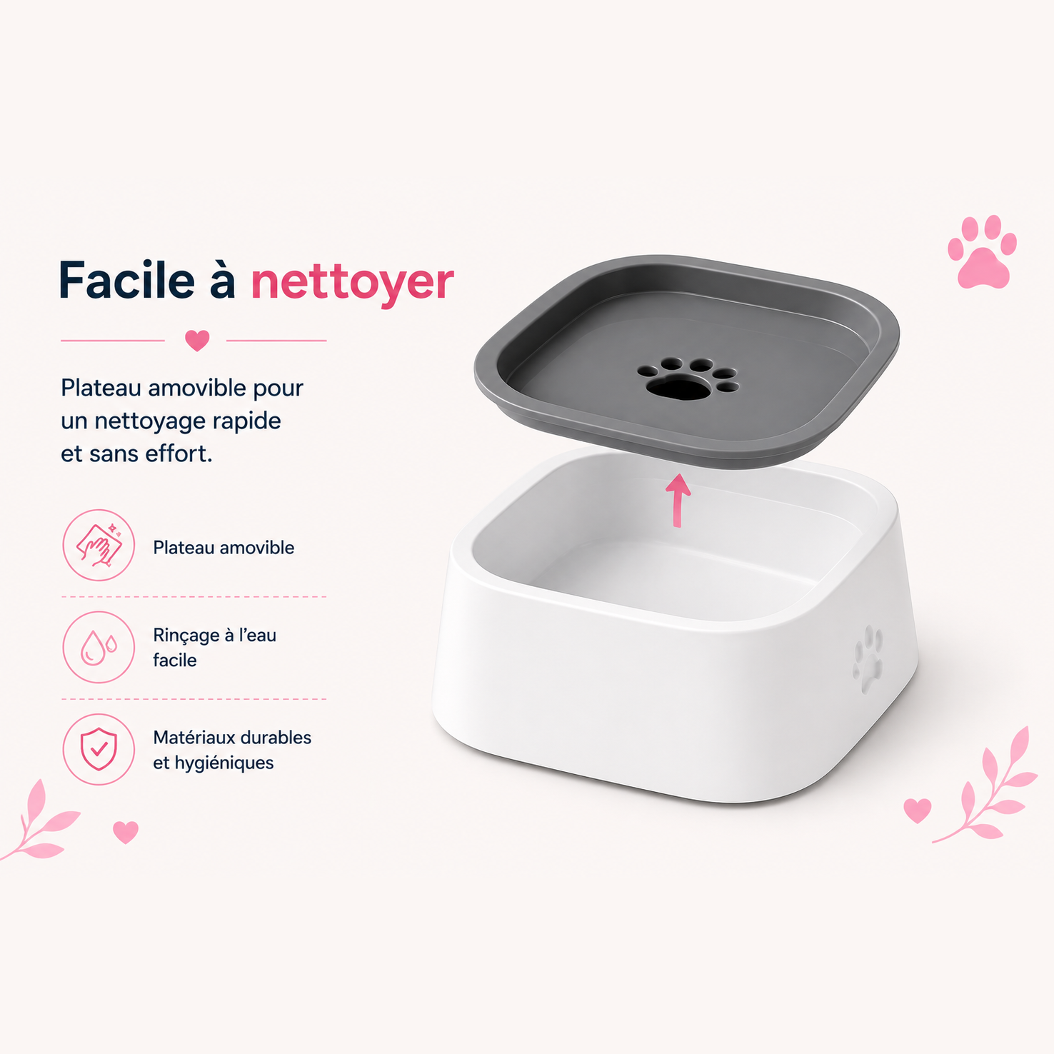 Gamelle anti-éclaboussures portable pour chien AnimoriX