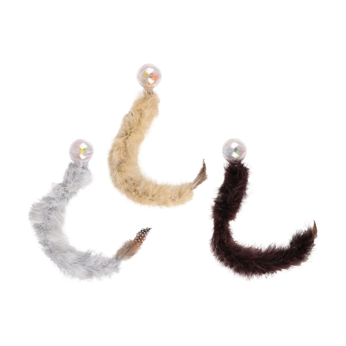 KARLIE Balle boa – Jouet à plumes pour chat – photo 2