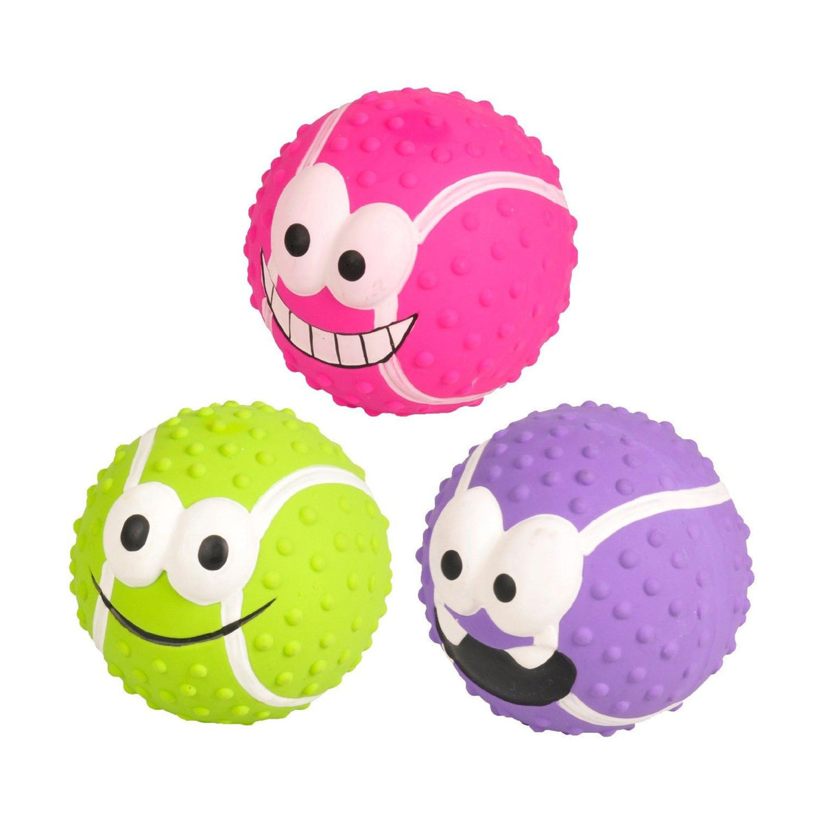 Balle SMILEY en latex de 7 cm