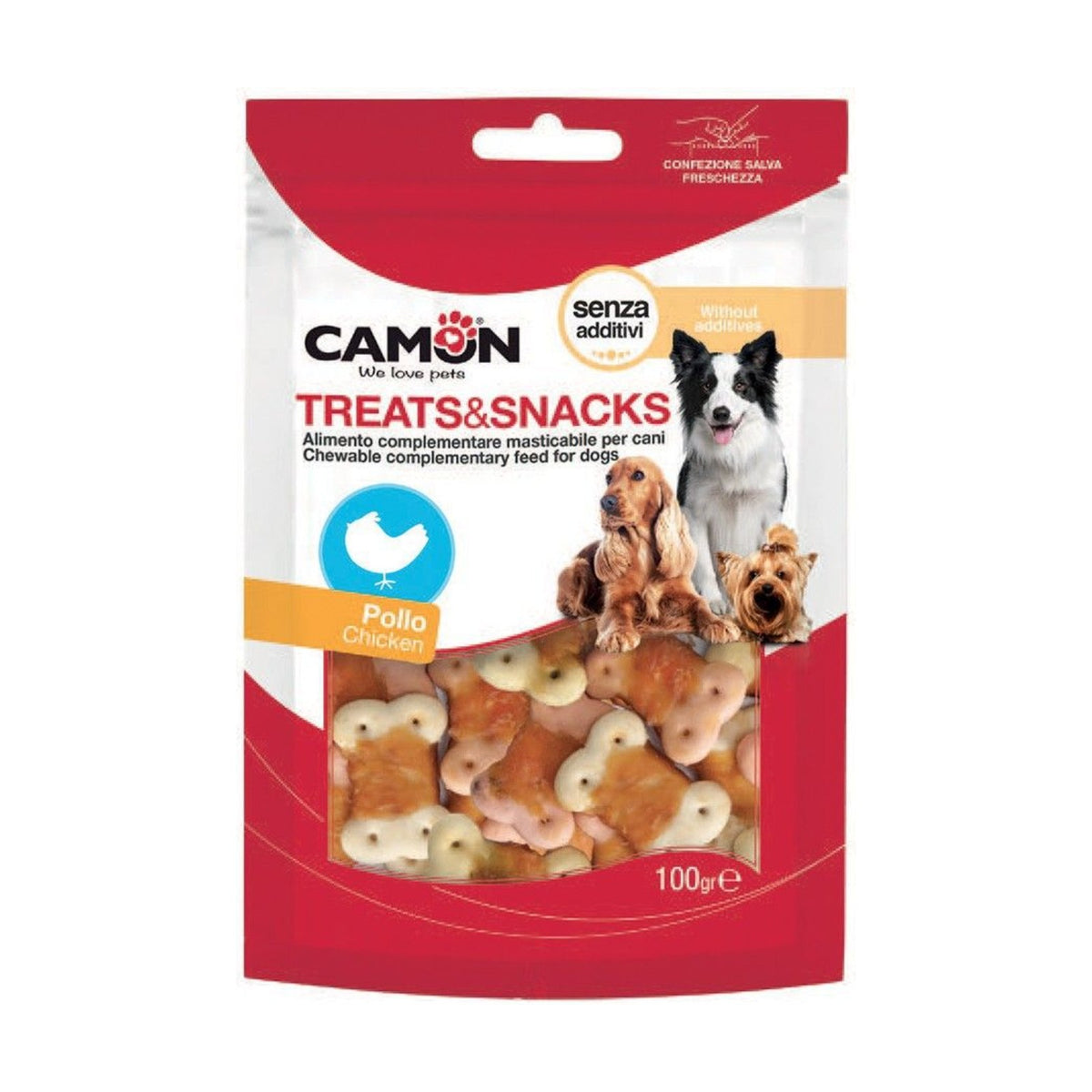 Biscuits enrobés de poulet